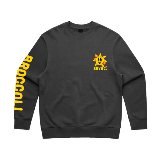 BC Sunshine Vintage Charcoal Crewneck