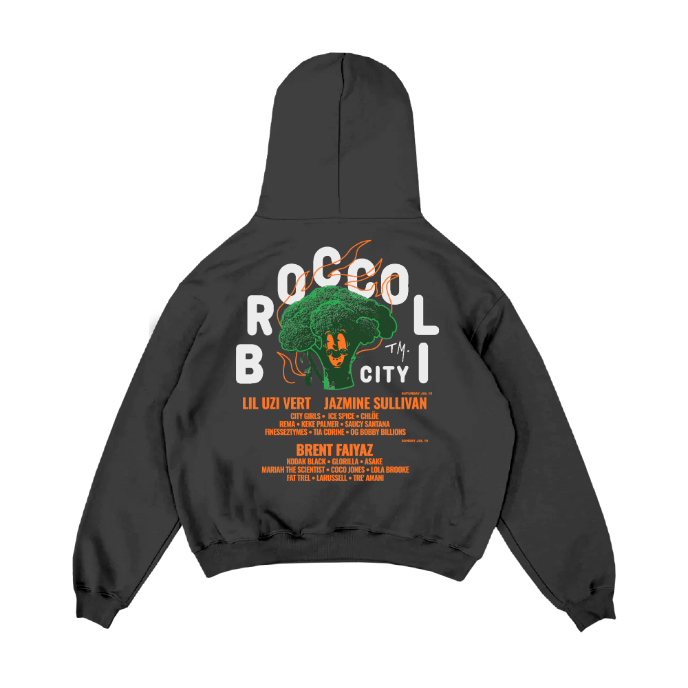 BC 23 Text Logo Black Lineup Hoodie