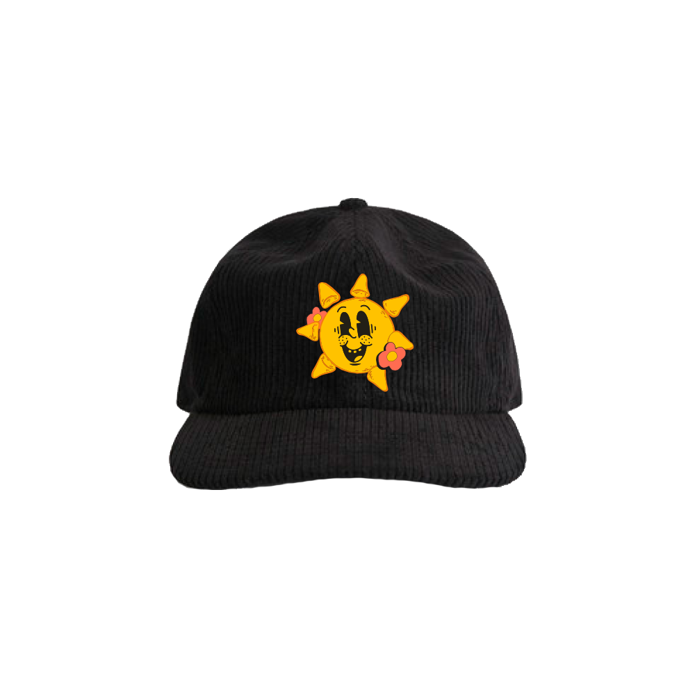 BC Sunshine Black Corduroy Hat