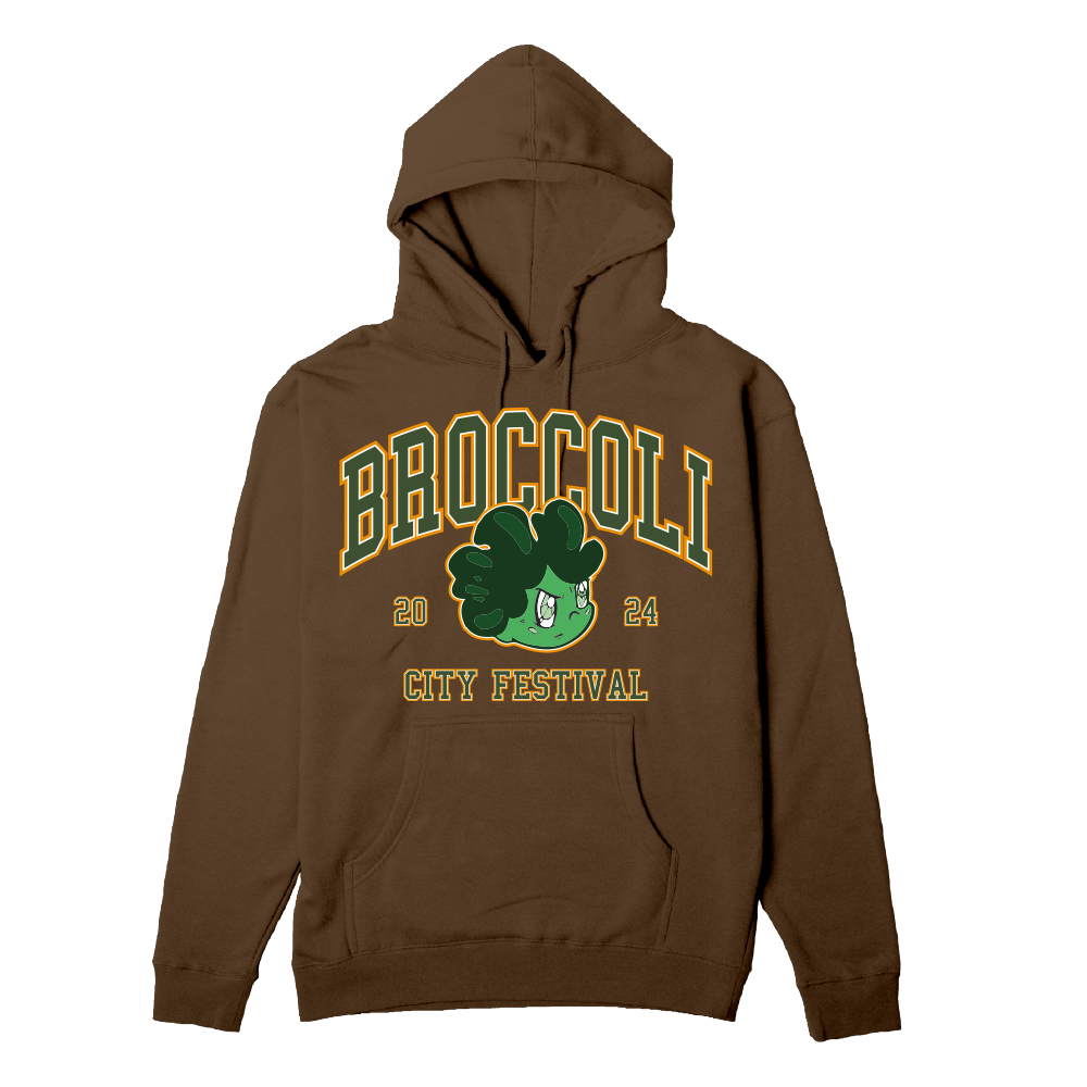 BC 24 Broccoli Boy Brown Lineup Hoodie