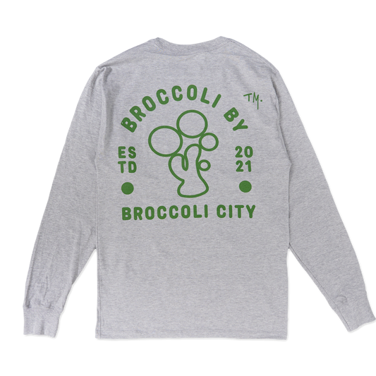 EST. L/S Tee -Heather Grey