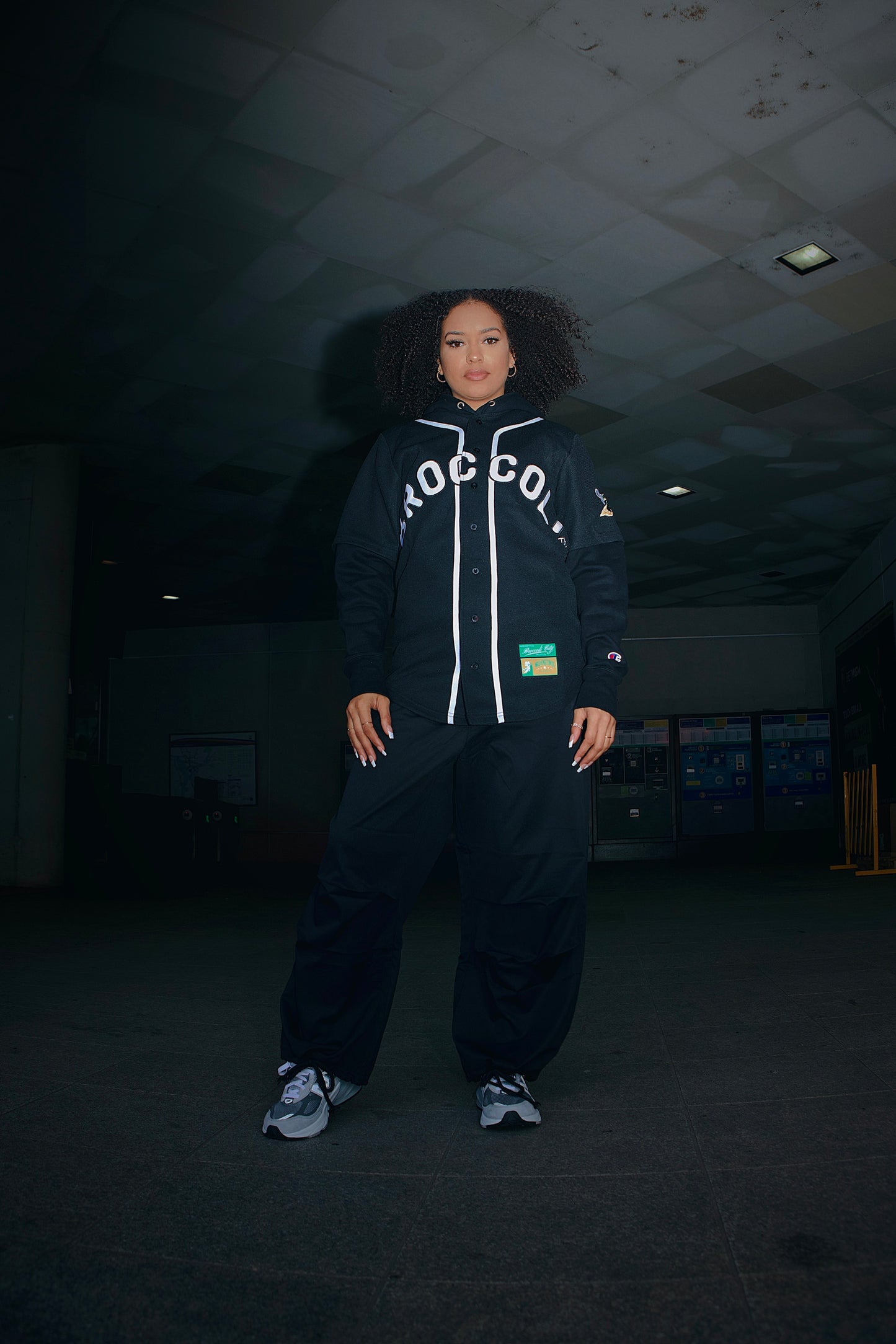 BC 23 Supreme Broccoli Black Baseball Jersey