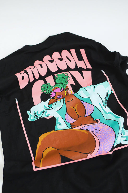 BC Lollipop Girl Oversized Black Long Sleeve