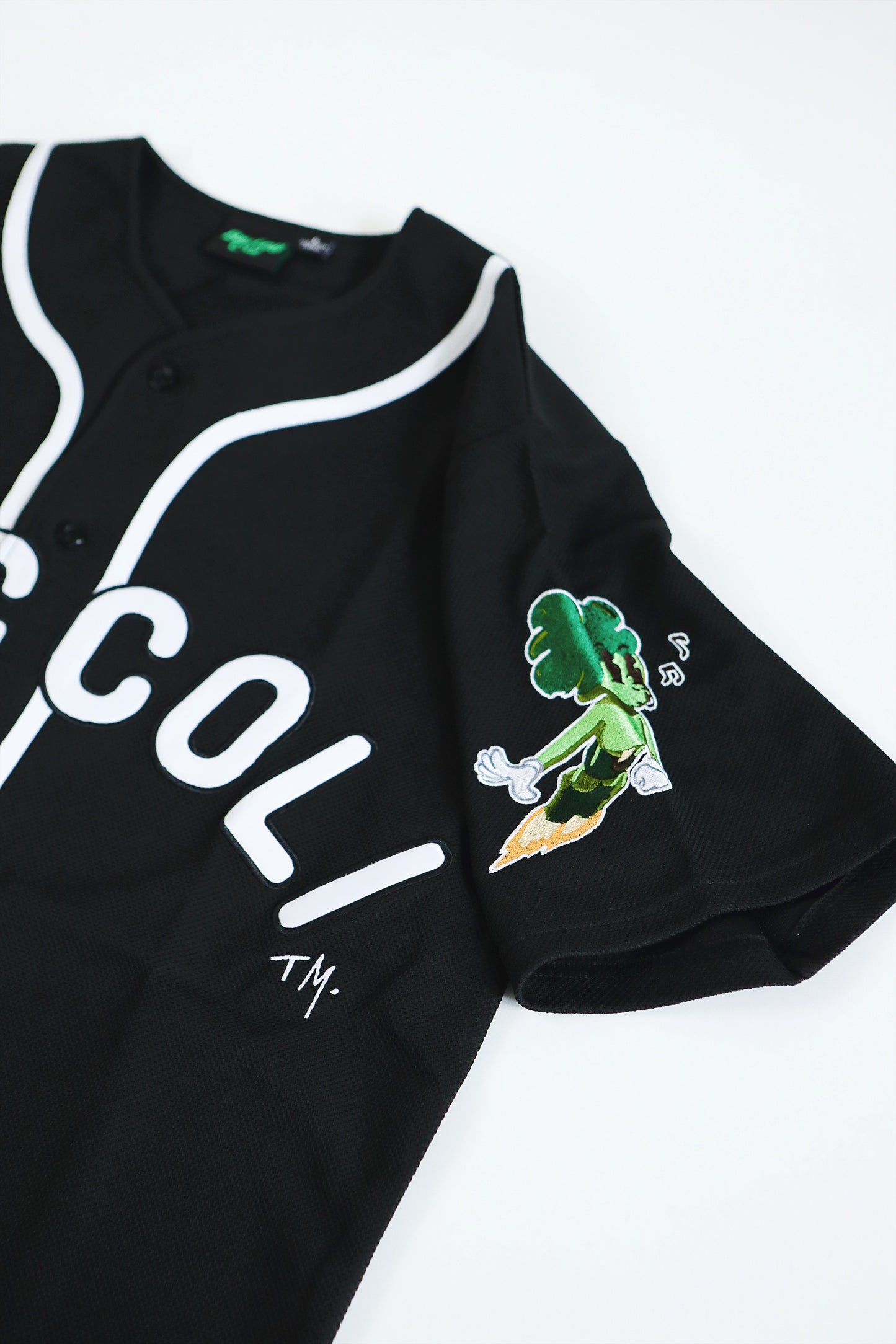 BC 23 Supreme Broccoli Black Baseball Jersey