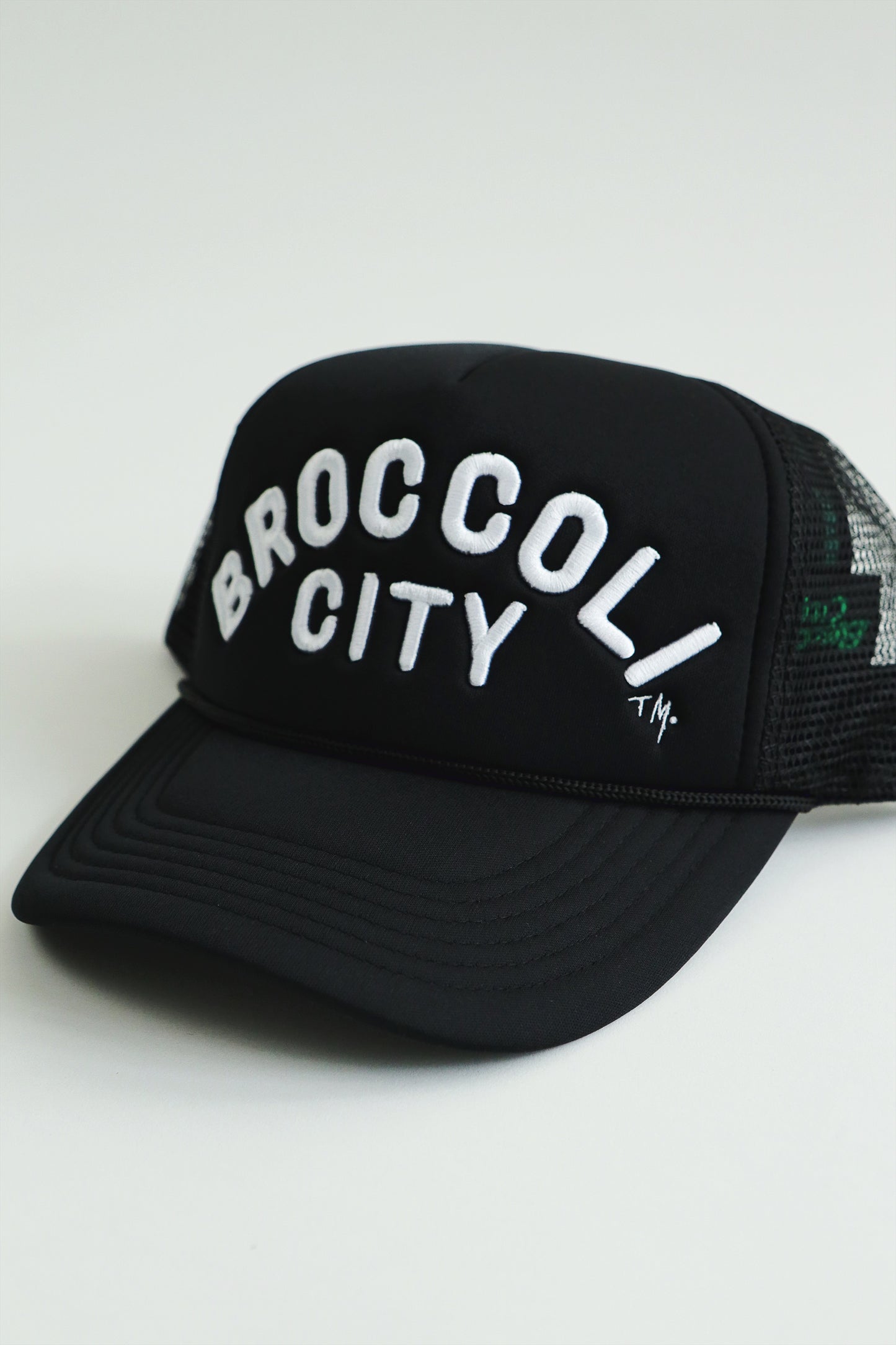 BC Classic Arch Text Black Trucker Hat