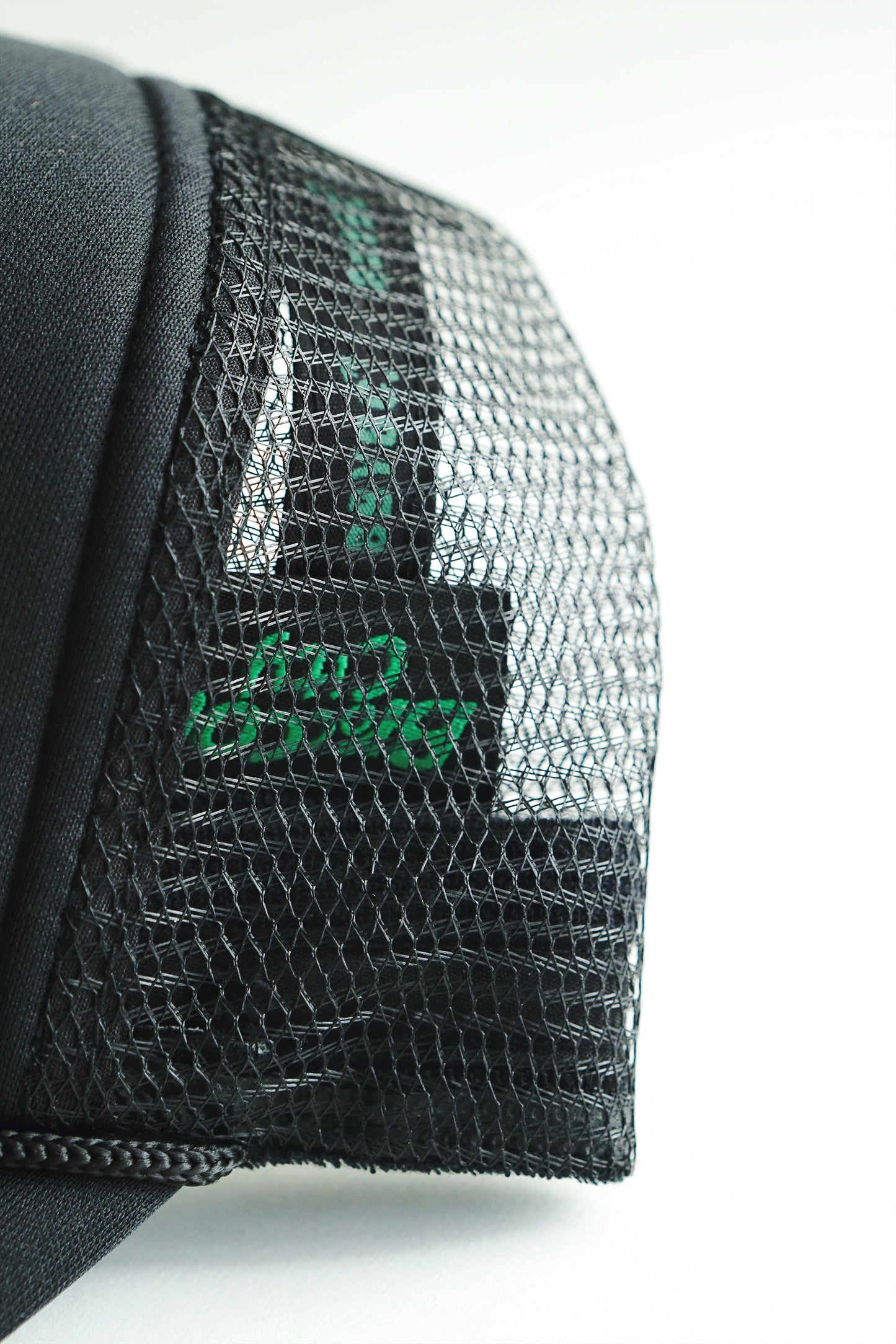 BC Classic Arch Text Black Trucker Hat