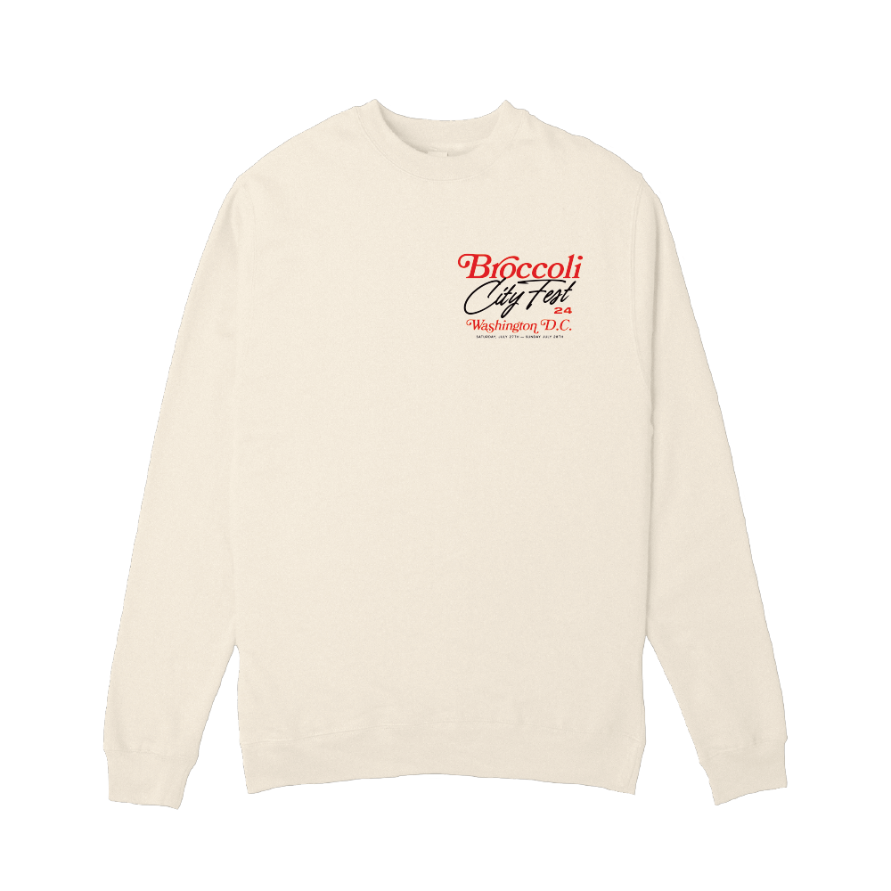 BC 24 Washington Map Vintage White Crewneck