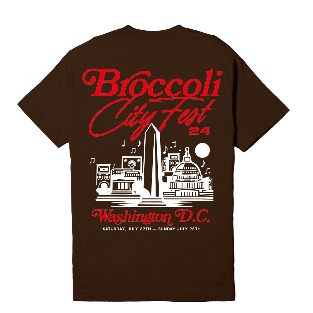 BC 24 Washington Map Chocolate Tee