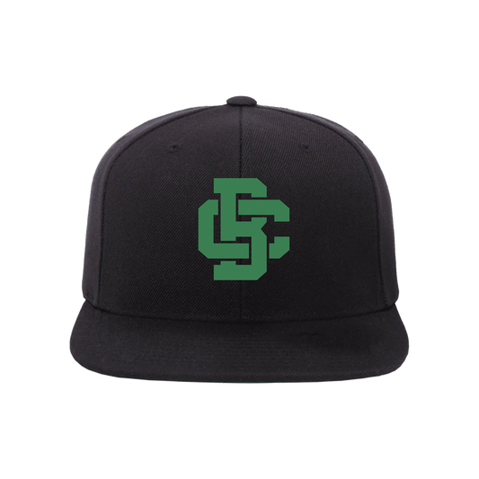 BC Interlocked Logo Black Snapback Hat