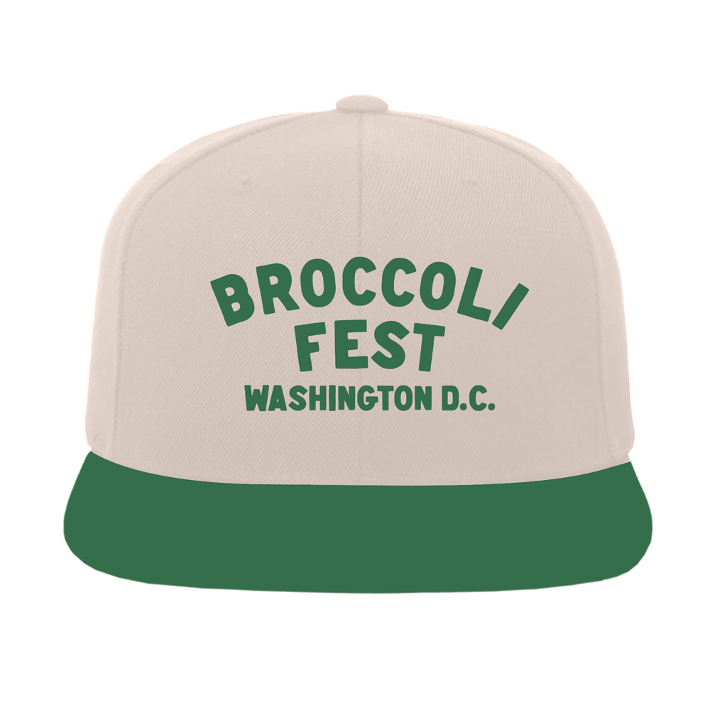 BC Arched Logo Cream/Green Snapback Hat