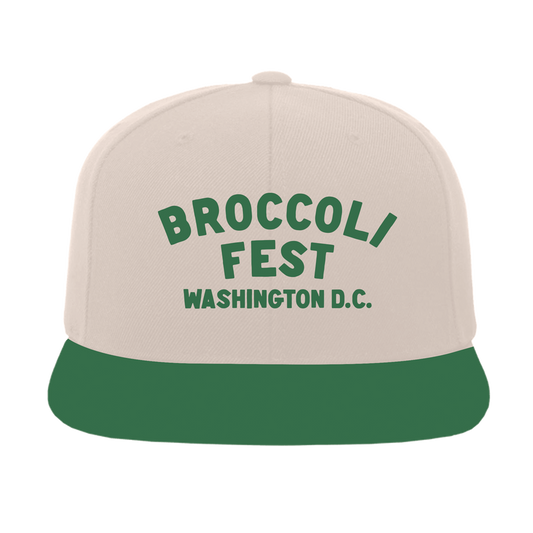 BC Arched Logo Cream/Green Snapback Hat