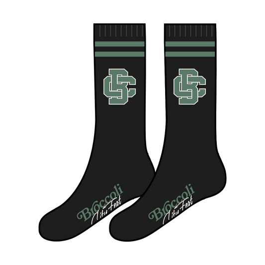 BC Interlocked Logo Black Socks