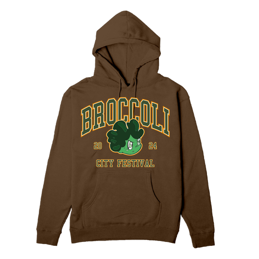 BC 24 Broccoli Boy Brown Lineup Hoodie