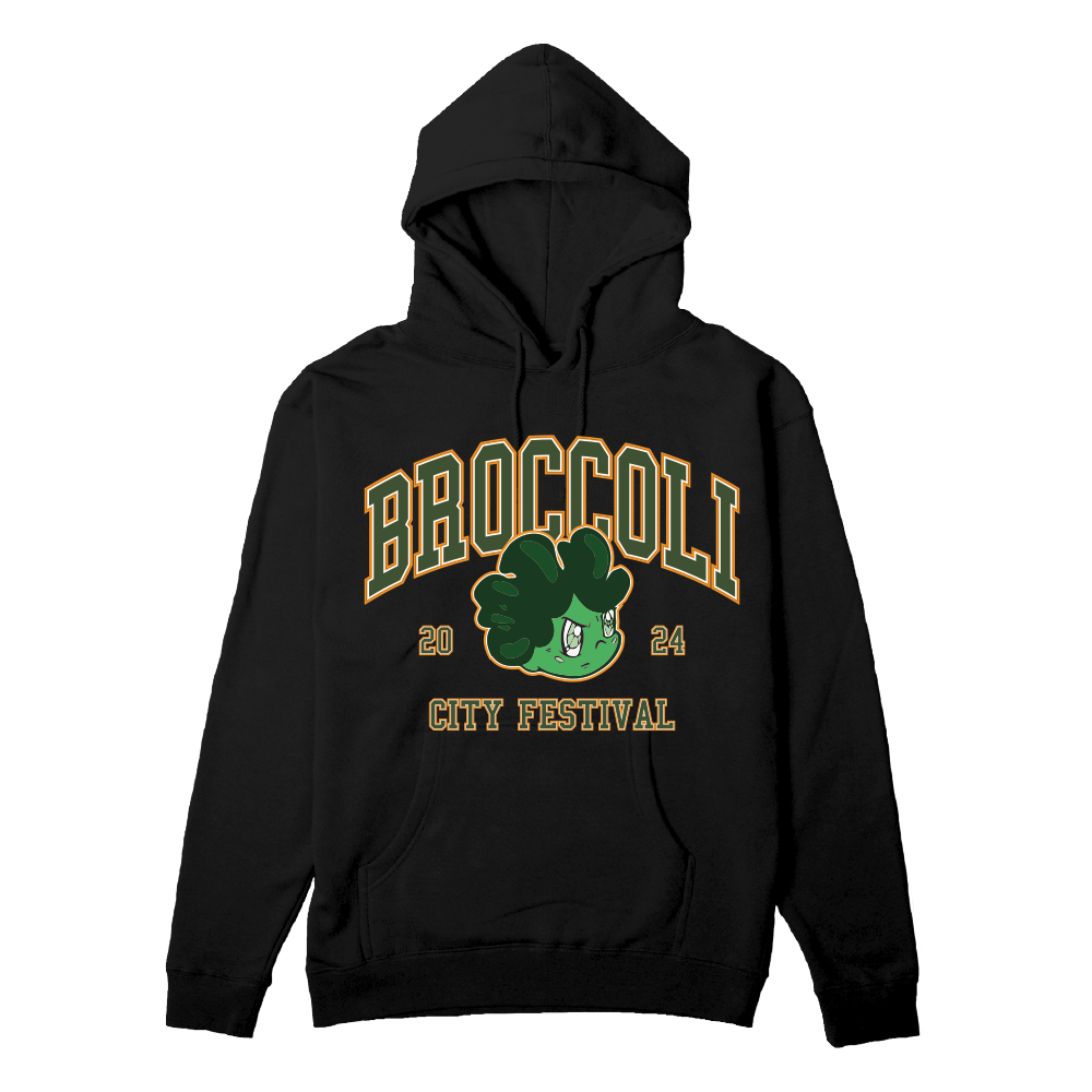 BC 24 Broccoli Boy Black Lineup Hoodie