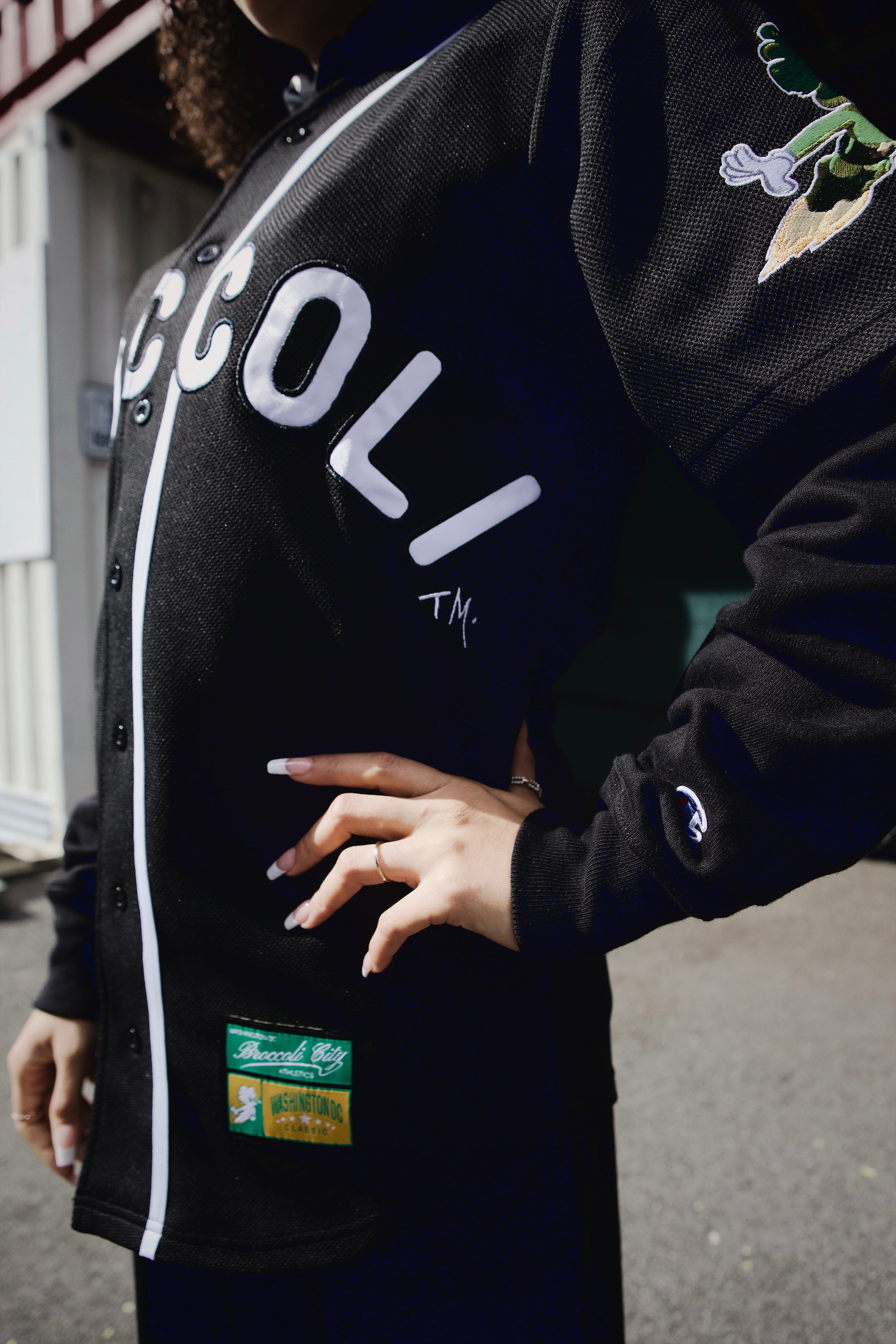 BC 23 Supreme Broccoli Black Baseball Jersey – Broccoli City Store