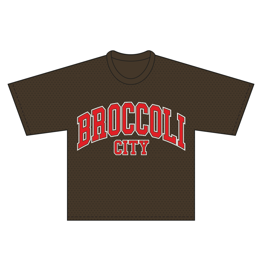 BC Text Logo 99 Brown Mesh Jersey