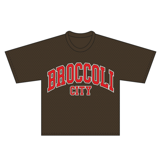 BC Text Logo 99 Brown Mesh Jersey