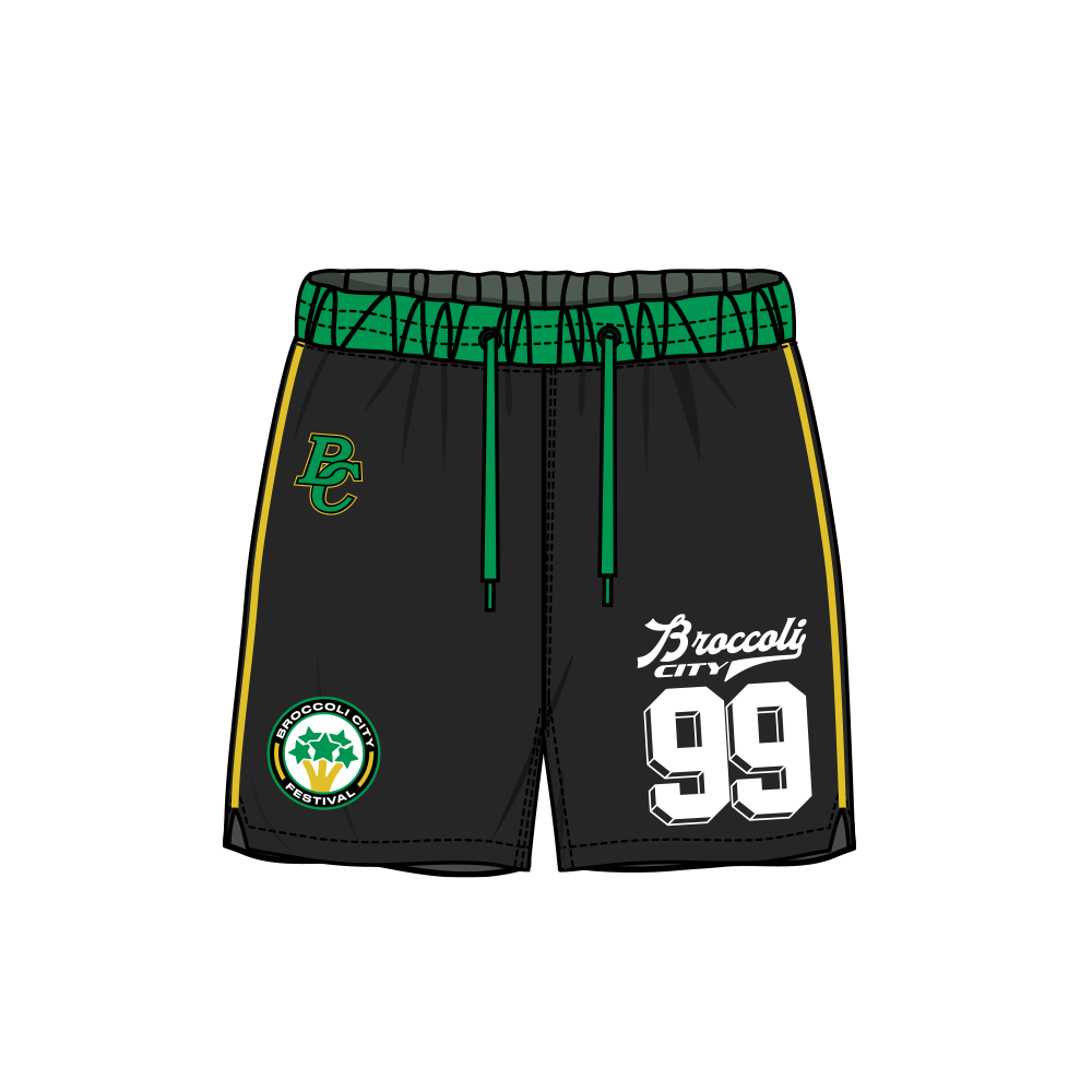 BC 99 Logo Black Soccer Shorts