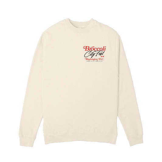 BC 24 Washington Map Vintage White Crewneck