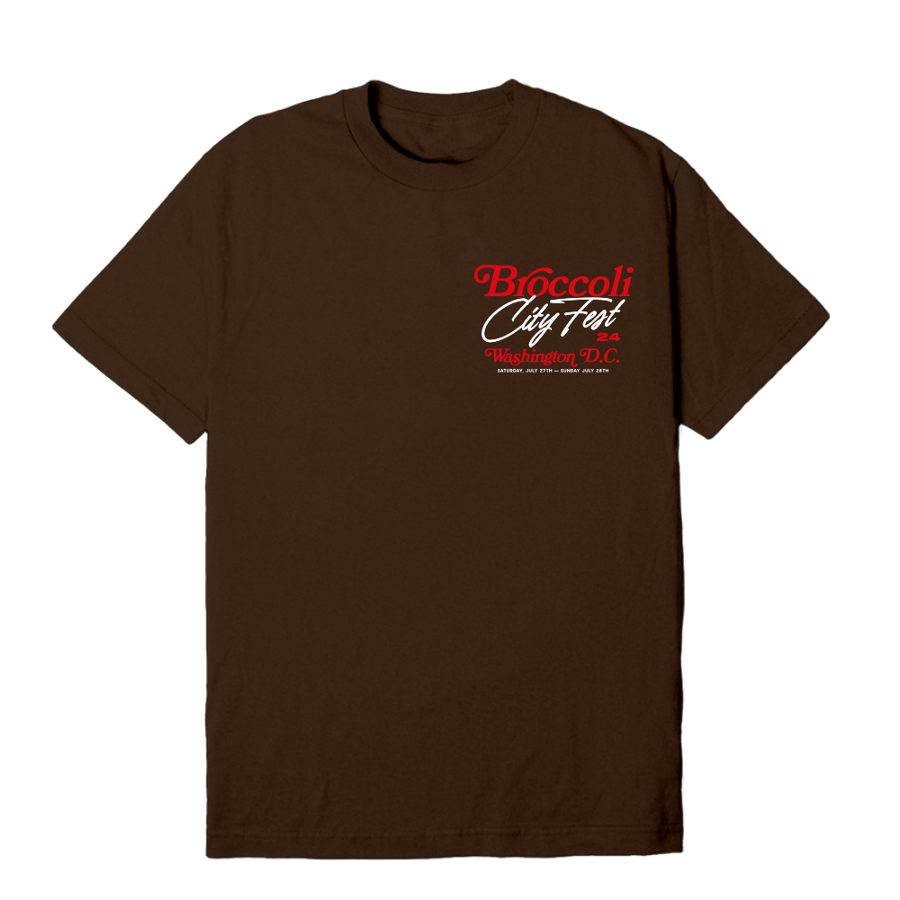 BC 24 Washington Map Chocolate Tee