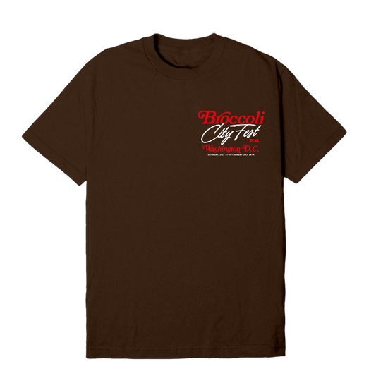 BC 24 Washington Map Chocolate Tee